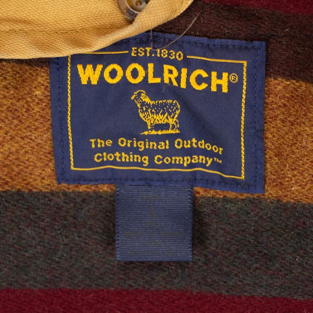 VTG Woolrich Mens L 16308 Saddle Barn Chore Jacket Removable Blanket‎ Lined Tan - Picture 11 of 16